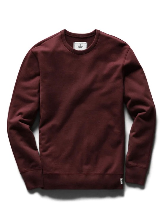 Reigning Champ Other - Reigning Champ Midweight Terry Relaxed crewneck Burgundy sweatshirt luxury S